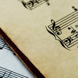 closeup of musical sheet